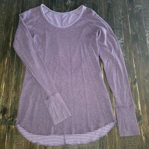 Lululemon Long Sleeve Classic Stripe Reversible Women's Size S